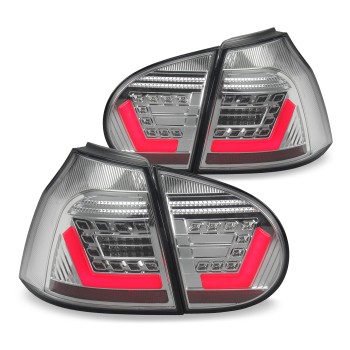 Πίσω φανάρια led VW Golf 5 - lightbar design chrome - σετ 2τμχ.