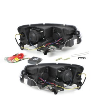 Φανάρια εμπρός Audi A6 με φώτα ημέρας led (2004-2007) - chrome , με λάμπες (Η1) - σετ 2τμχ. Φανάρια εμπρός Audi A6 με φώτα ημέρας led (2004-2007) - chrome , με λάμπες (Η1) - σετ 2τμχ.