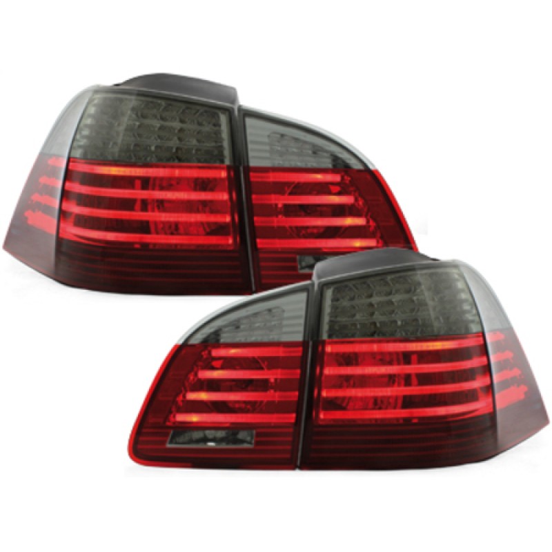 Πίσω φανάρια led BMW E61 (2003-2007) - led φλας φιμέ - σετ 2τμχ.