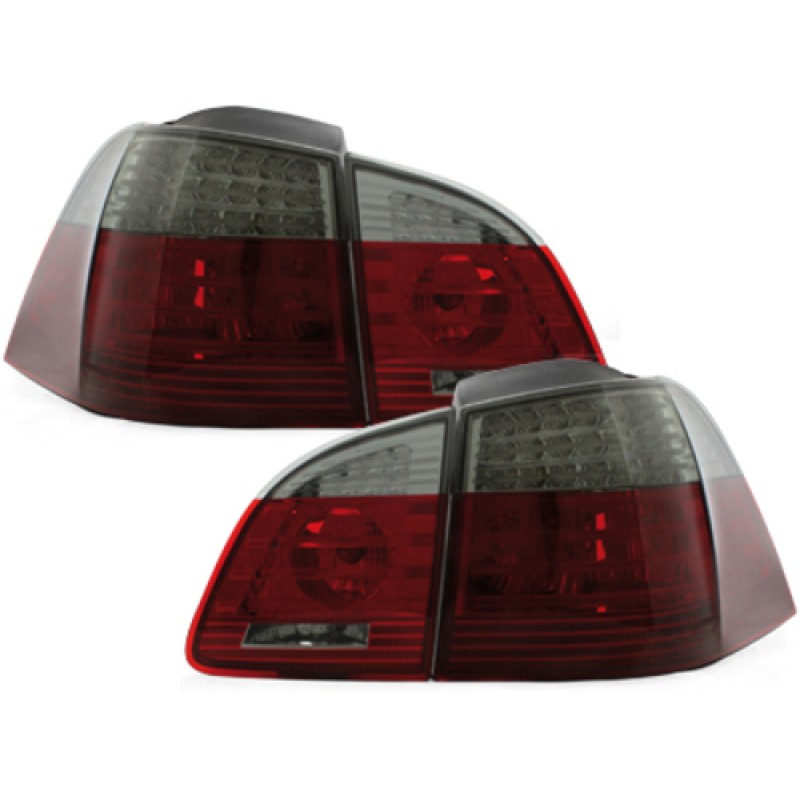 Πίσω φανάρια led BMW E61 (2003-2007) - led φλας φιμέ - σετ 2τμχ.