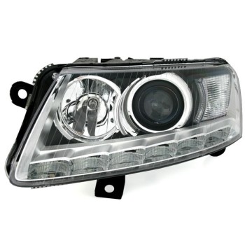 Φανάρια εμπρός Audi A6 (2004-2007) με led φώτα ημέρας - chrome , χωρίς λάμπες (Η7) - σετ 2τμχ. Φανάρια εμπρός Audi A6 (2004-2007) με led φώτα ημέρας - chrome , χωρίς λάμπες (Η7) - σετ 2τμχ.