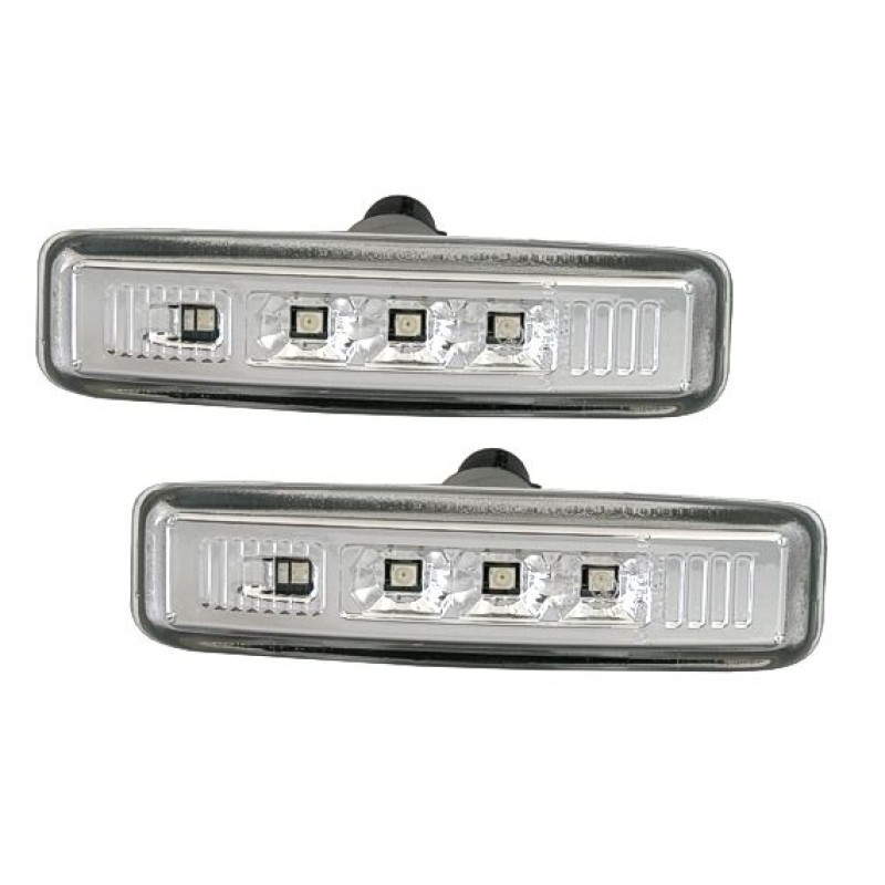 Led φλας BMW E39 (1995-2003) - χρωμίου - σετ 2τμχ.