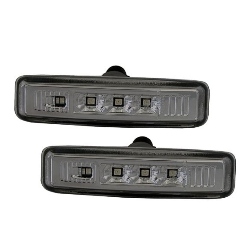 Led φλας BMW E39 (1995-2003) - μαύρο χρωμίου - σετ 2τμχ.