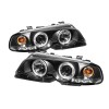 Φανάρια εμπρός BMW E46 coupe και cabrio (1999-2003) angel eyes, με φλας , με λάμπες (Η1) - σετ 2τμχ.