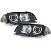Φανάρια εμπρός BMW E46 coupe και cabrio (1999-2003) angel eyes, με λάμπες (Η1) - σετ 2τμχ.