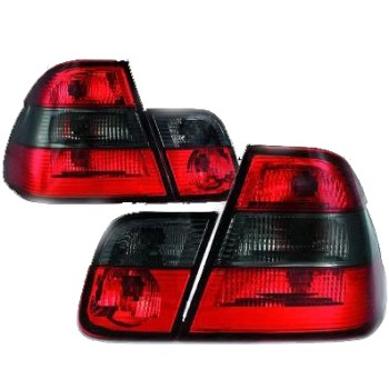 Πίσω φανάρια BMW E46 sedan (1998-2001) - φιμέ - σετ 2τμχ.