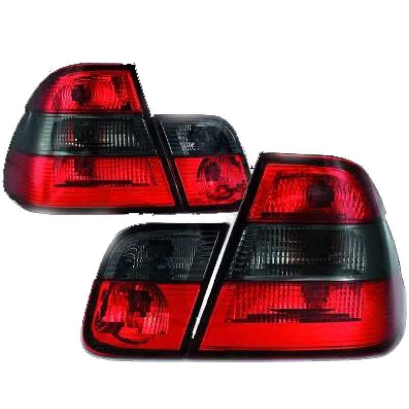 Πίσω φανάρια BMW E46 sedan (1998-2001) - φιμέ - σετ 2τμχ.
