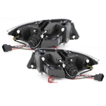 Φανάρια εμπρός BMW E90 (2005-2008) angel eyes - chrome , με λάμπες (Η1) - σετ 2τμχ. Φανάρια εμπρός BMW E90 (2005-2008) angel eyes - chrome , με λάμπες (Η1) - σετ 2τμχ.
