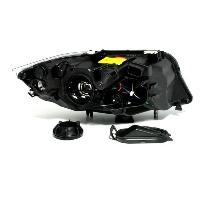 Φανάρια εμπρός BMW E90(2005-2009) angel eyes - black , χωρίς λάμπες (Η7) - σετ 2τμχ.