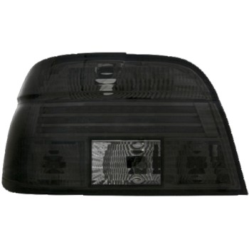 Πίσω φανάρια BMW E39 (1995-2000) - μαύρα φιμέ - σετ 2τμχ.