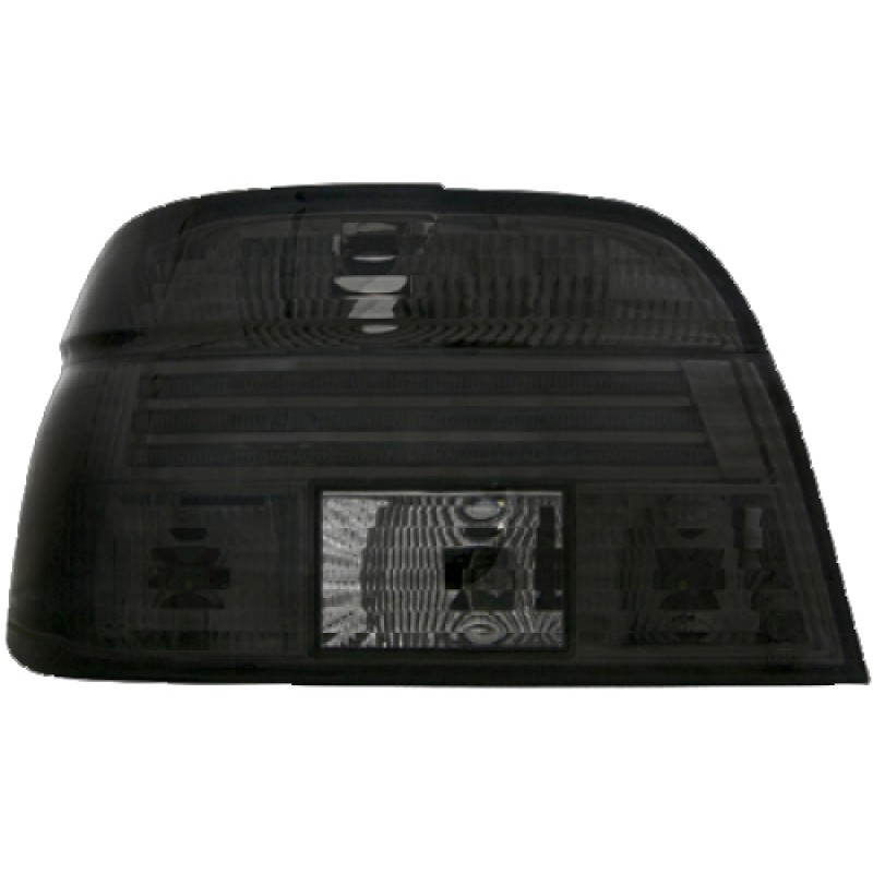 Πίσω φανάρια BMW E39 (1995-2000) - μαύρα φιμέ - σετ 2τμχ.