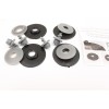 Λαστιχένια πατάκια MERCEDES C-Class W203 (2000-2007)- τύπου σκαφάκι - γκρι - 4τμχ., Rezaw Plast