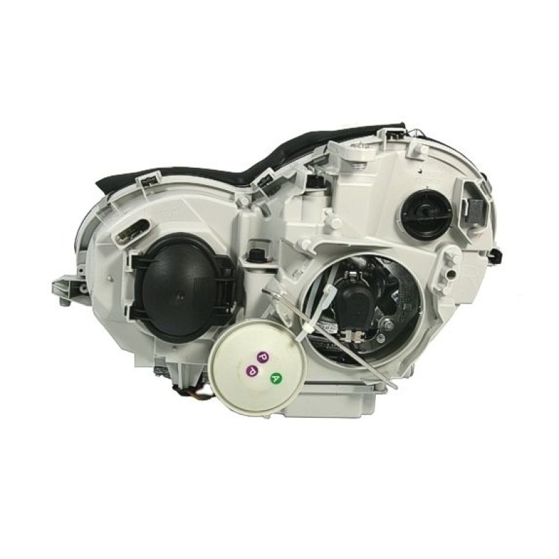 Φανάρια εμπρός Mercedes C-CLASS W203 (2000-2004) sedan - μαύρα , χωρίς λάμπες (Η7) - σετ 2τμχ.