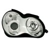 Φανάρια εμπρός Mercedes C-CLASS W203 sedan (2000-2004) - με angel eyes , με λάμπες (Η1) - σετ 2τμχ.