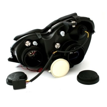 Φανάρια εμπρός Mercedes C-CLASS W203 sedan (2000-2004) - με angel eyes , με λάμπες (Η1) - σετ 2τμχ. Φανάρια εμπρός Mercedes C-CLASS W203 sedan (2000-2004) - με angel eyes , με λάμπες (Η1) - σετ 2τμχ.