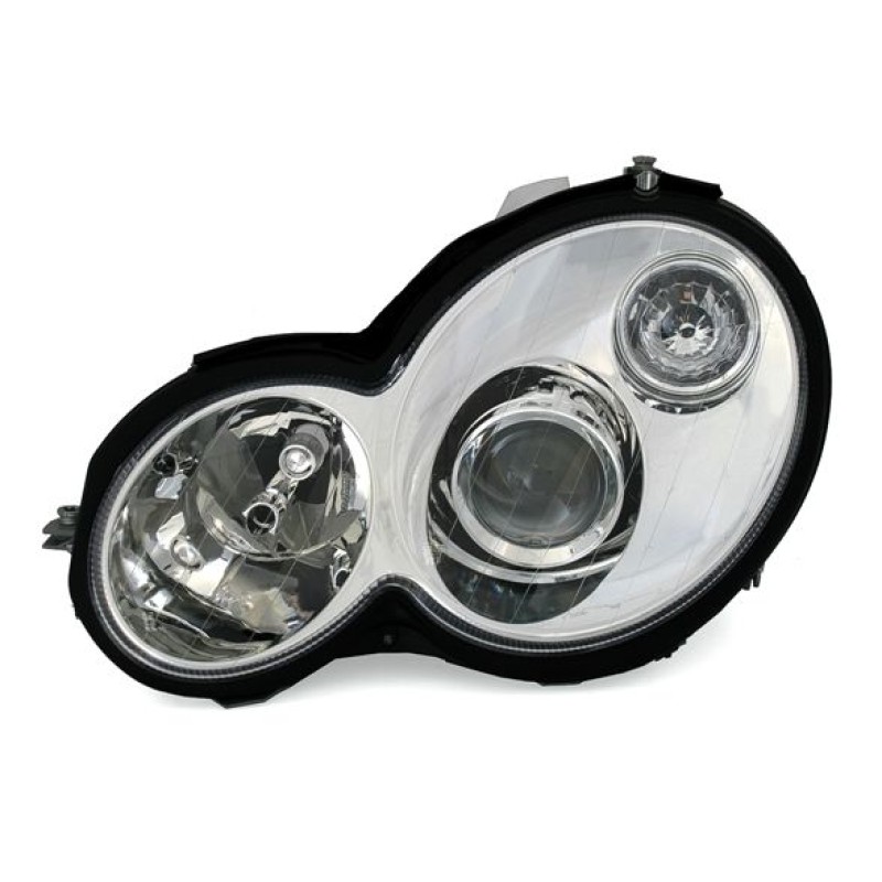 Φανάρια εμπρός Mercedes C-CLASS W203 (2000-2003) - sport coupe , χωρίς λάμπες (Η7) - σετ 2τμχ.