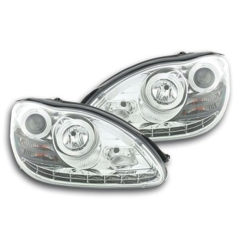 Φανάρια εμπρός Mercedes W 220 S-Class (2002-2005) , χωρίς λάμπες (Η7) - σετ 2τμχ.