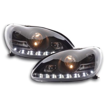 Φανάρια εμπρός Mercedes W 220 S-Class (2002-2005) led , με λάμπες (Η1) - σετ 2τμχ.