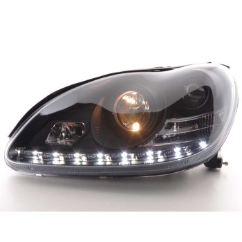 Φανάρια εμπρός Mercedes W 220 S-Class (2002-2005) led , με λάμπες (Η1) - σετ 2τμχ.