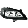 Φανάρια εμπρός Opel Astra G (1998-2004) - μαύρα , με λάμπες (Η7) - σετ 2τμχ.