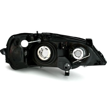 Φανάρια εμπρός Opel Astra G (1998-2004) - μαύρα , με λάμπες (Η7) - σετ 2τμχ.