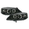 Φανάρια εμπρός Opel Astra G (1998-2004) led angel eyes - CCFL , μαύρα , με λάμπες (Η1) - σετ 2τμχ.