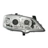 Φανάρια εμπρός Opel Astra G (1998-2004) angel eyes - chrome , με λάμπες (Η1) - σετ 2τμχ.