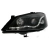 Φανάρια εμπρός Opel Astra G (1998-2004) led - black , με λάμπες (Η1) - σετ 2τμχ.