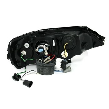 Φανάρια εμπρός Opel Astra G (1998-2004) led - black , με λάμπες (Η1) - σετ 2τμχ.