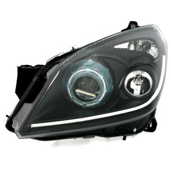 Φανάρια εμπρός Opel Astra H (2004-2009) led light bar - μαύρα , χωρίς λάμπες (Η7) - σετ 2τμχ.