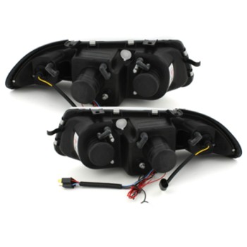 Φανάρια εμπρός Opel Astra F (1991-1999) angel eyes - chrome , με λάμπες (Η1) - σετ 2τμχ. Φανάρια εμπρός Opel Astra F (1991-1999) angel eyes - chrome , με λάμπες (Η1) - σετ 2τμχ.