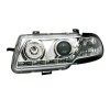 Φανάρια εμπρός Opel Astra F (1991-1994) led - chrome , με λάμπες (Η1) - σετ 2τμχ.