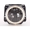 Φανάρια εμπρός Vw Golf II (1983-1993) angel eyes και σταυρός - μαύρα chrome , με λάμπες (Η1) - σετ 2τμχ.