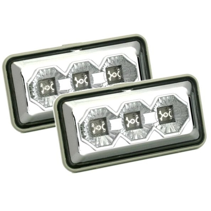 Led φλας φτερού Vw Golf 3 / Vento / Passat - χρωμίου - σετ 2τμχ.