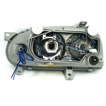 Φανάρια εμπρός Vw Golf ΙΙΙ angel eyes - chrome , χωρίς λάμπες (Η7) - σετ 2τμχ.