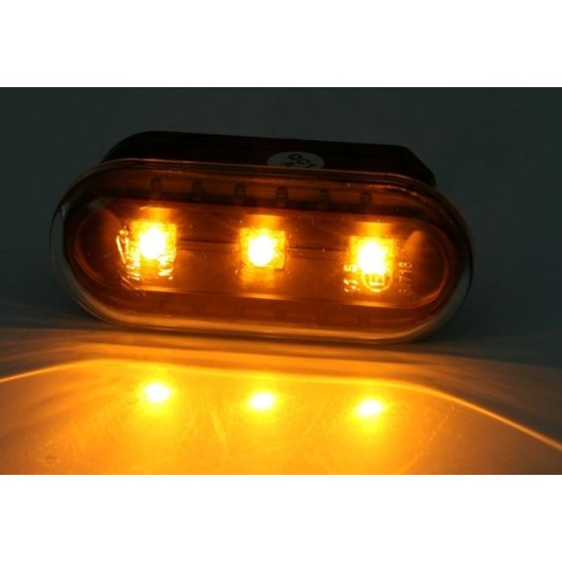 Led φλας φτερού Vw / Ford / Seat - μαύρα - σετ 2τμχ.