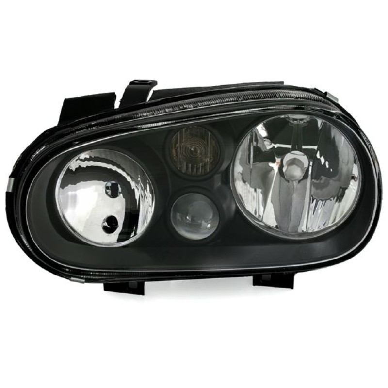 Φανάρια εμπρός Vw Golf IV R32 - μαύρα , χωρίς λάμπες (Η 7 ) - σετ 2τμχ.