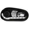 Φανάρια εμπρός Vw Golf IV - black , με λάμπες (Η1) led - σετ 2τμχ.