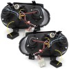 Φανάρια εμπρός Vw Golf IV - black , με λάμπες (Η1) led - σετ 2τμχ.