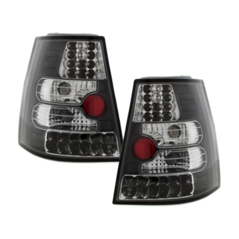 Πίσω φανάρια led Vw Bora / Golf IV combi - μαύρα - σετ 2τμχ.