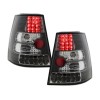 Πίσω φανάρια led Vw Bora / Golf IV combi - μαύρα - σετ 2τμχ.