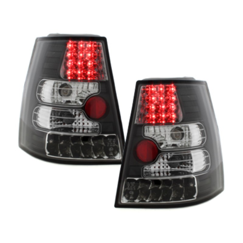 Πίσω φανάρια led Vw Bora / Golf IV combi - μαύρα - σετ 2τμχ.