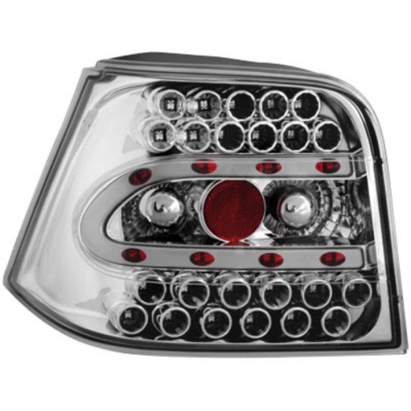 Πίσω φανάρια led Vw Golf IV - chrome - σετ 2τμχ.