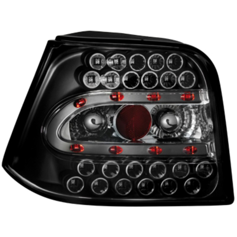 Πίσω φανάρια led Vw Golf IV (1997-2003) - black - σετ 2τμχ.