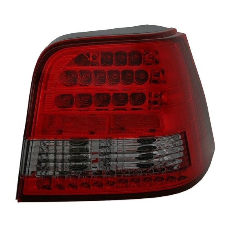 Πίσω φανάρια led Vw Golf IV - κόκκινα / φιμέ - σετ 2τμχ.