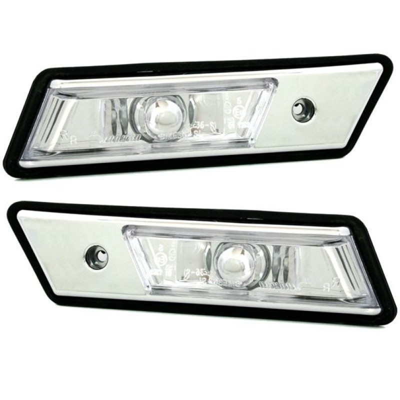 Φλας BMW E36 / E34 (1991-1999) - χρωμίου - σετ 2τμχ.