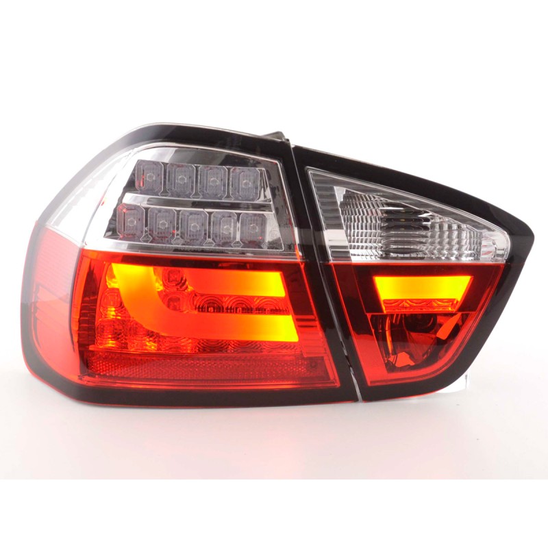 Πίσω φανάρια led BMW E90 (2003-2007) - chrome - σετ 2τμχ.