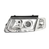 Φανάρια εμπρός Vw Passat 3Β/B5 (1997-2000) - chrome , με λάμπες (Η1) - σετ 2τμχ.