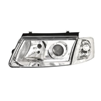Φανάρια εμπρός Vw Passat 3Β/B5 (1997-2000) - chrome , με λάμπες (Η1) - σετ 2τμχ.