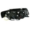 Φανάρια εμπρός Vw Passat 3Β/B5 (1997-2000) angel eyes - chrome , με λάμπες (Η1) - σετ 2τμχ.